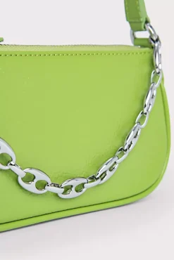 Mini Rachel Pistachio Gloss Grained Leather