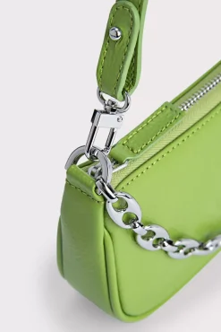 Mini Rachel Pistachio Gloss Grained Leather