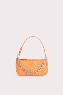 Mini Rachel Tangerine Stud Leather