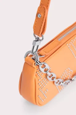 Mini Rachel Tangerine Stud Leather