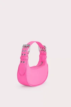 Mini Soho Hot Pink Flat Grain Leather