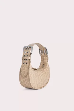 Mini Soho Kraft Circular Croco Embossed Leather