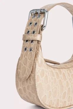 Mini Soho Kraft Circular Croco Embossed Leather