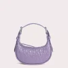 Mini Soho Purple Haze Circular Croco Embossed Leather