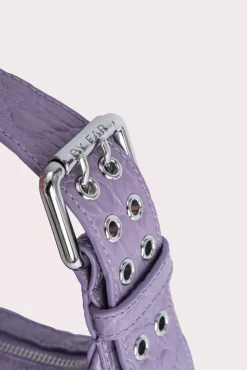 Mini Soho Purple Haze Circular Croco Embossed Leather