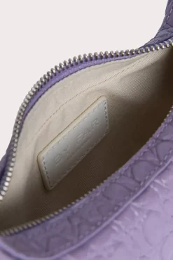 Mini Soho Purple Haze Circular Croco Embossed Leather
