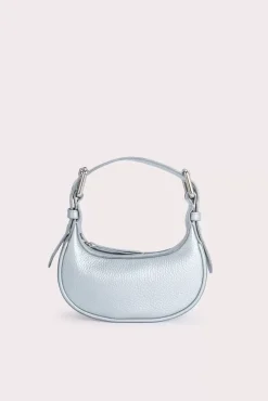 Mini Soho Silver Flat Grain Leather
