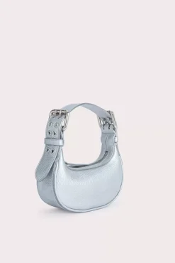 Mini Soho Silver Flat Grain Leather