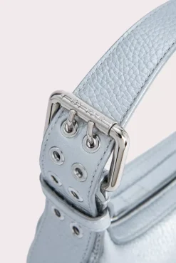 Mini Soho Silver Flat Grain Leather