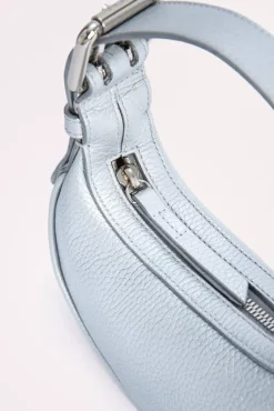 Mini Soho Silver Flat Grain Leather