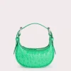 Mini Soho Super Green Circular Croco Embossed Leather