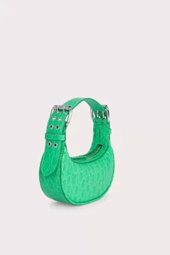 Mini Soho Super Green Circular Croco Embossed Leather