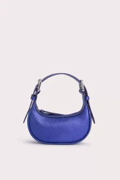 Mini Soho Ultraviolet Metallic Grain Leather