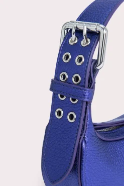 Mini Soho Ultraviolet Metallic Grain Leather