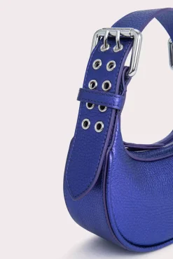 Mini Soho Ultraviolet Metallic Grain Leather