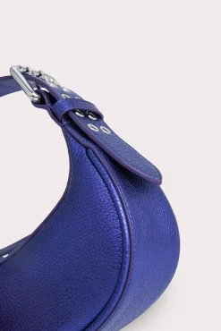 Mini Soho Ultraviolet Metallic Grain Leather