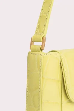Miranda Apple Maxi Croco Embossed Leather
