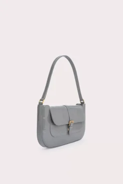 Miranda Cement Maxi Croco Embossed Leather