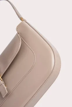 Miranda Khaki Semi Patent Leather