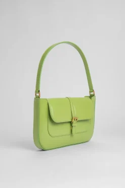 Miranda Lime Green Semi Patent Leather