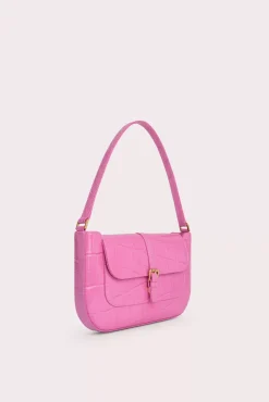 Miranda Lipstick Maxi Croco Embossed Leather