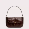 Miranda Nutella Croco Embossed Leather