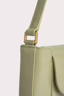 Miranda Olive Semi Patent Leather