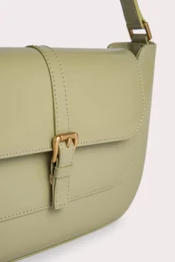 Miranda Olive Semi Patent Leather