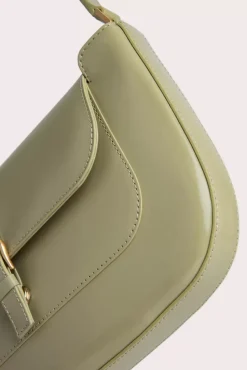 Miranda Olive Semi Patent Leather