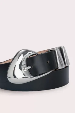 Moore Black Semi Patent Leather
