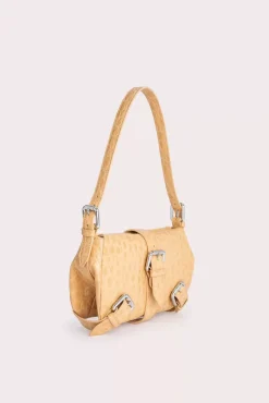 Murphy Biscuit Circular Croco Embossed Leather