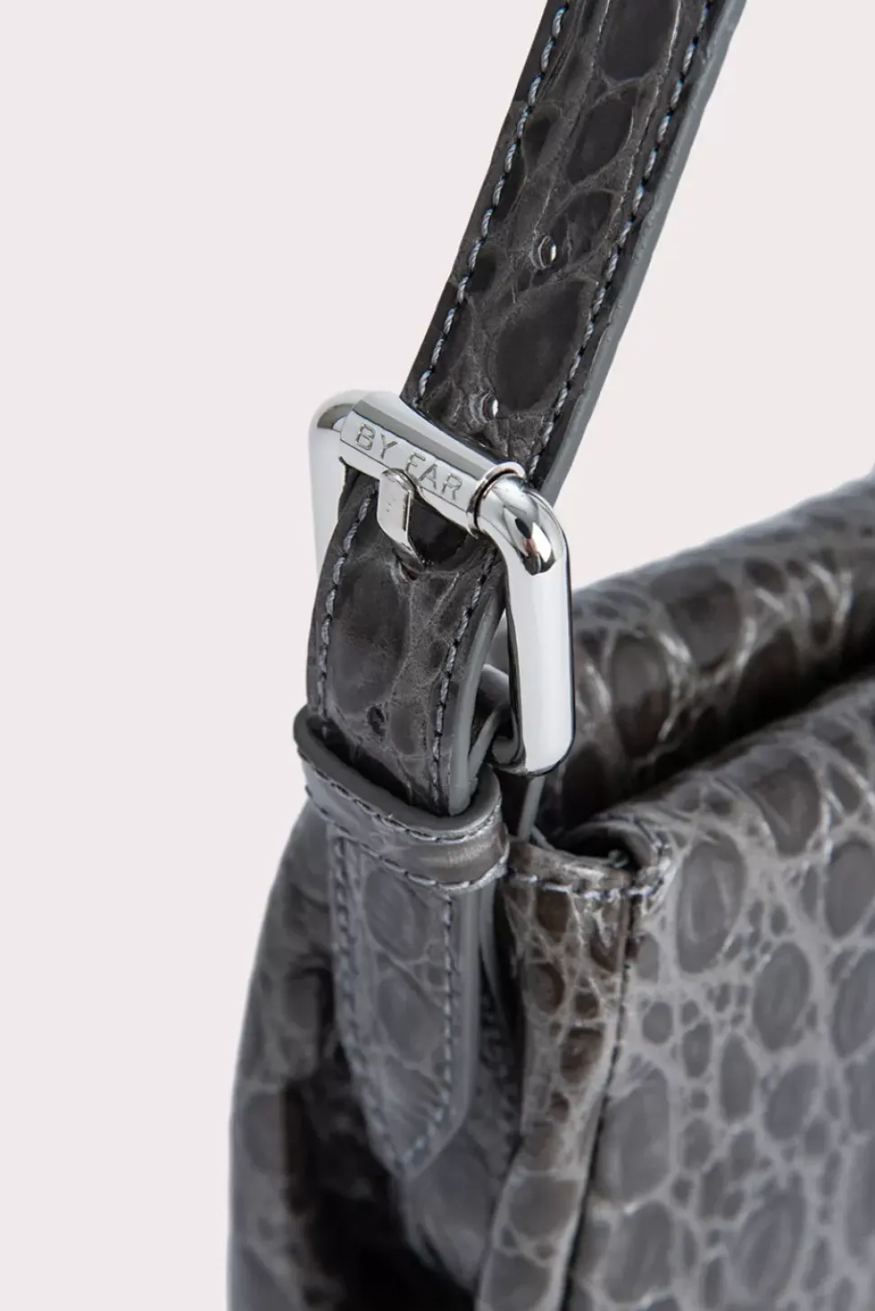 Murphy Cement Circular Croco Embossed Leather
