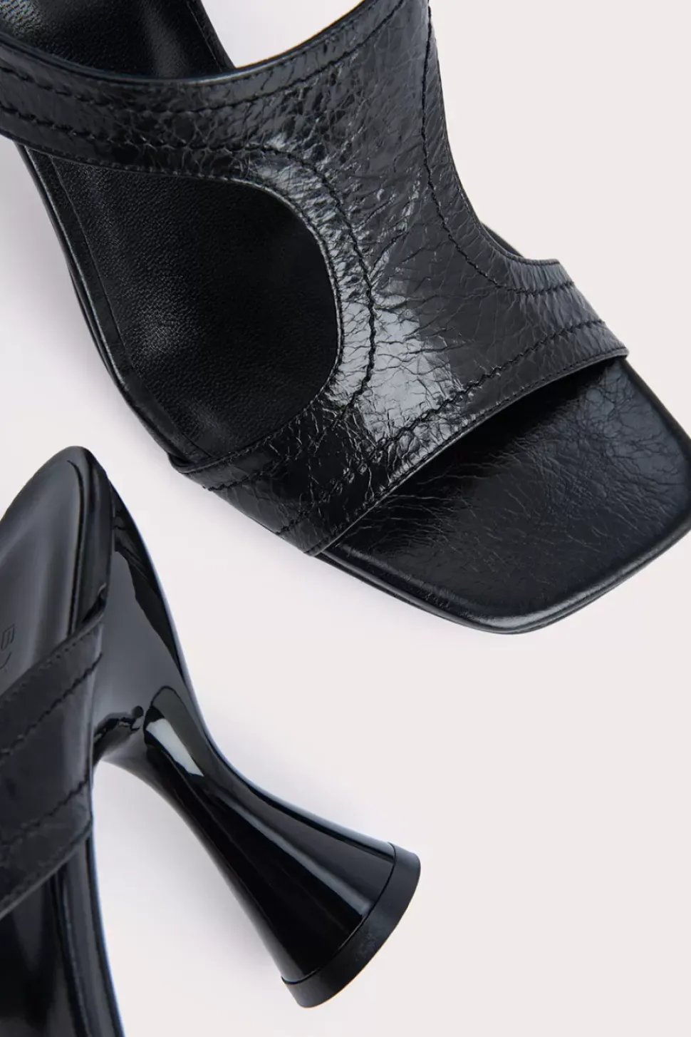 Nadia Black Gloss Leather