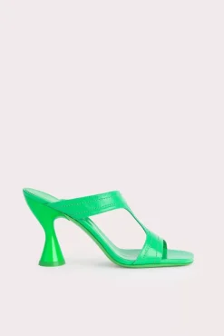 Nadia Super Green Gloss Leather