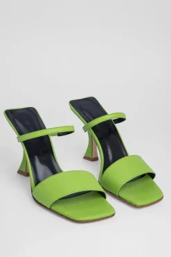 Nayla Pistachio Grained Leather