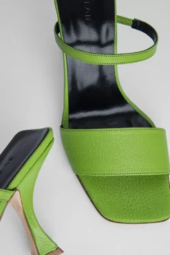 Nayla Pistachio Grained Leather