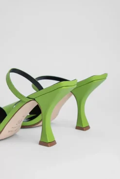 Nayla Pistachio Grained Leather