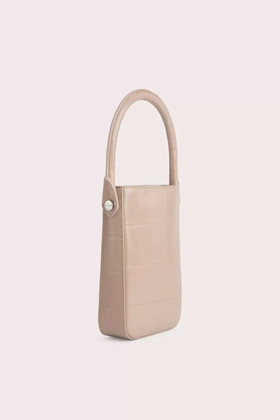 Note Taupe Maxi Croco Embossed Leather