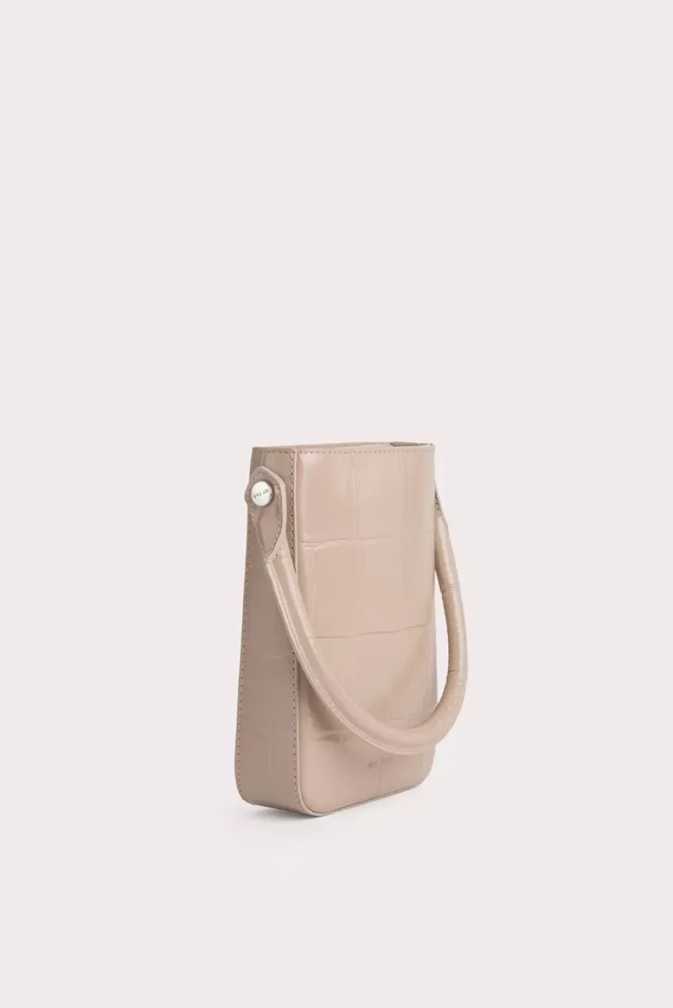 Note Taupe Maxi Croco Embossed Leather