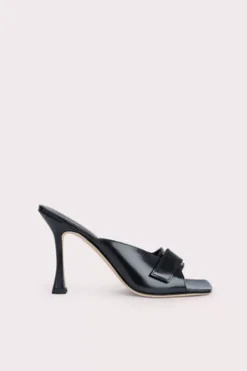 Olivia Black Semi Patent Leather