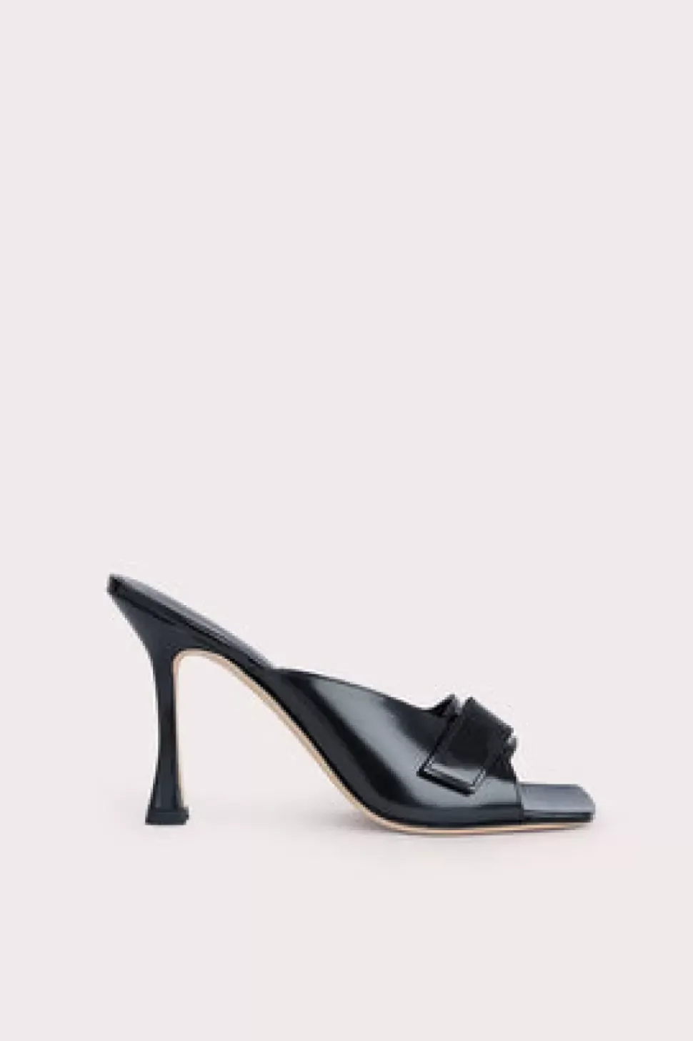 Olivia Black Semi Patent Leather