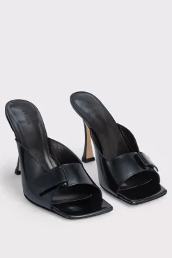 Olivia Black Semi Patent Leather