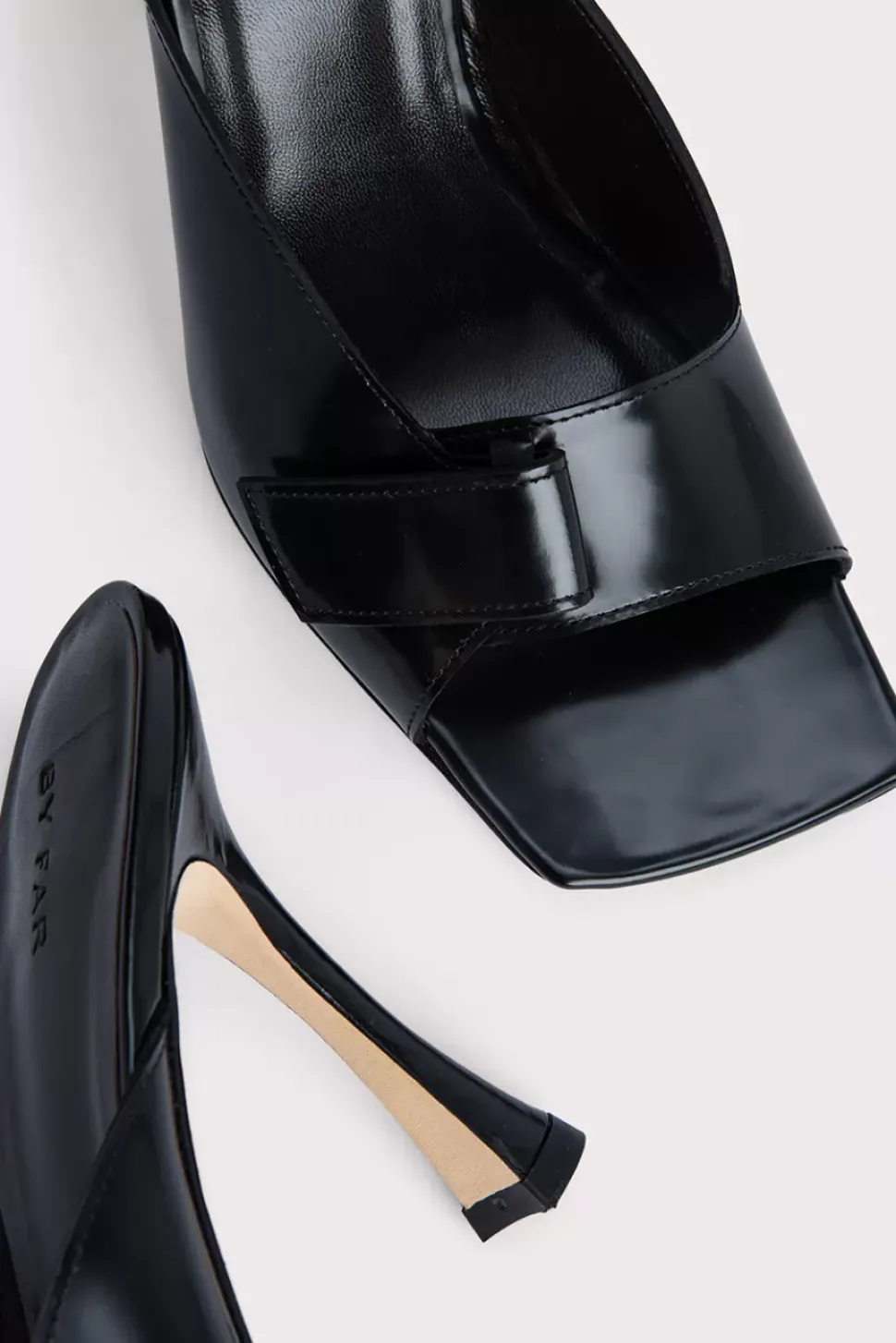 Olivia Black Semi Patent Leather