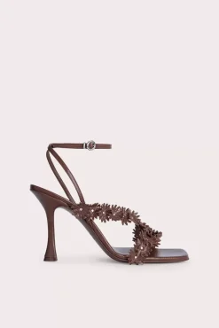 Poppy Tabac Gloss Grained Leather