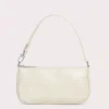 Rachel Cream Croco Embossed Leather