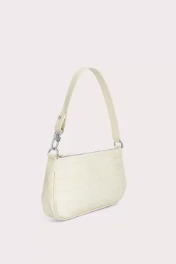 Rachel Cream Croco Embossed Leather