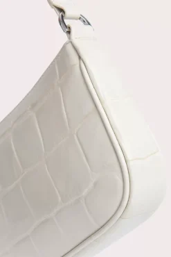 Rachel Cream Maxi Croco Embossed Leather