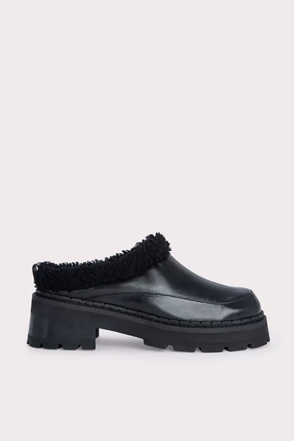 Reyna Black Shearling