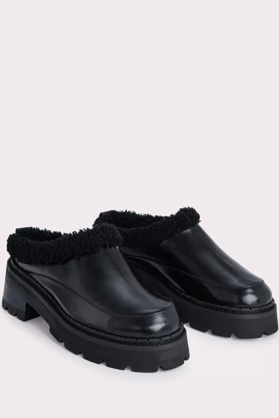 Reyna Black Shearling