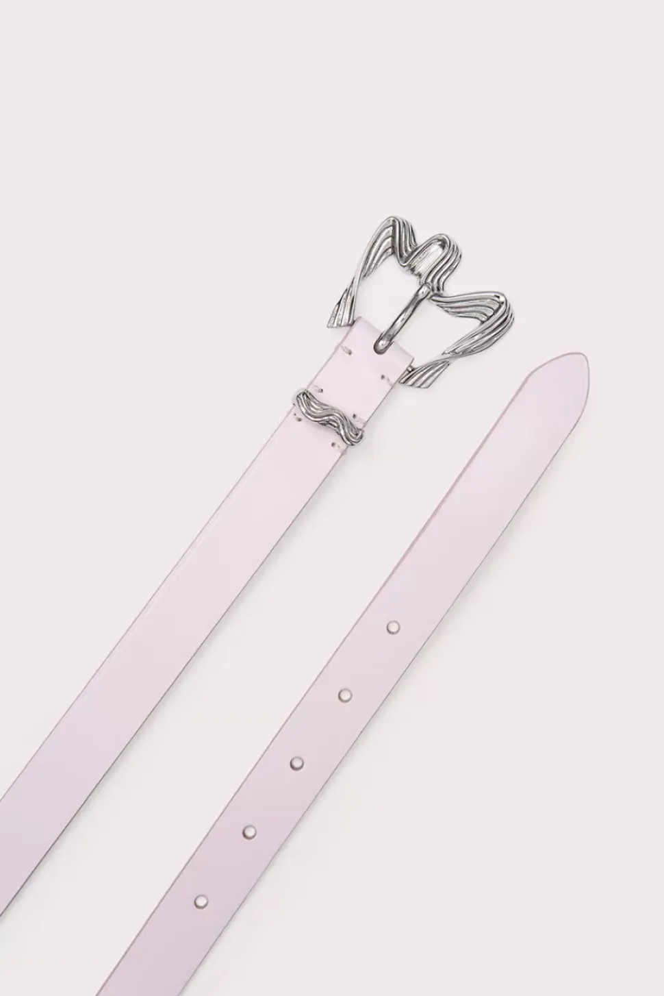 Ribbon Petal Semi Patent Leather